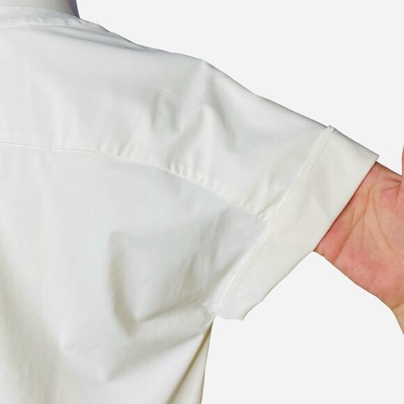 Lyssé Alessia White Button-Back Top size Small - Picture 7 of 10